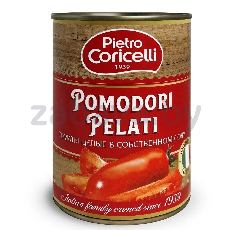 Томаты цельные очищенные Pietro Coricelli, 400 г