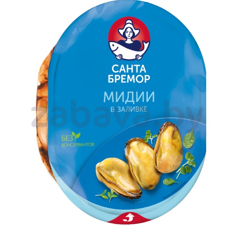 Мясо мидии чилийской в заливке «Санта Бремор», 180 г