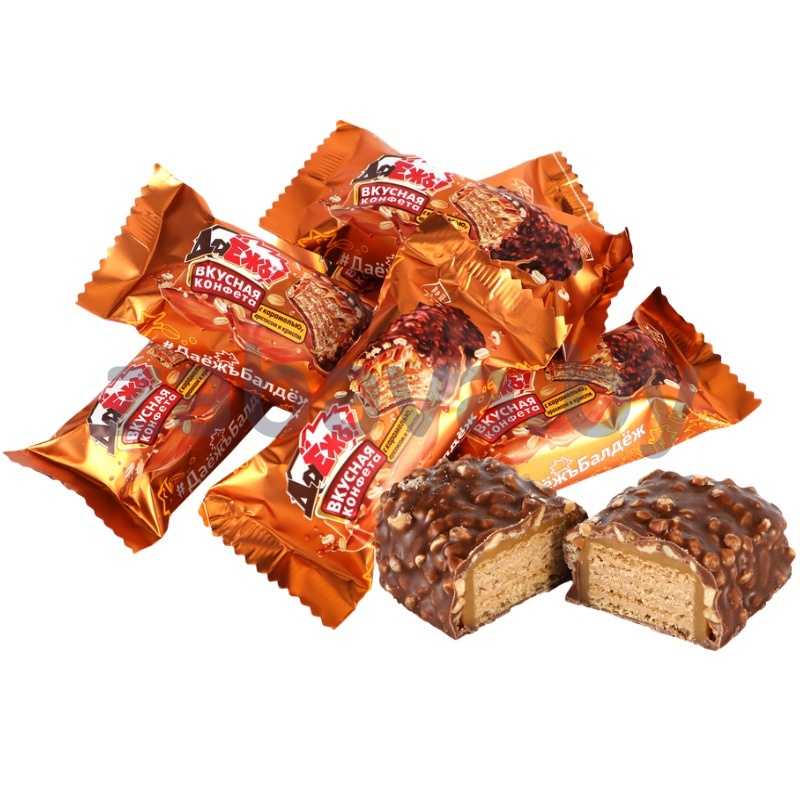 Конфеты Essen «ДаЁжь» с карамелью, арахисом и криспи, 1 кг