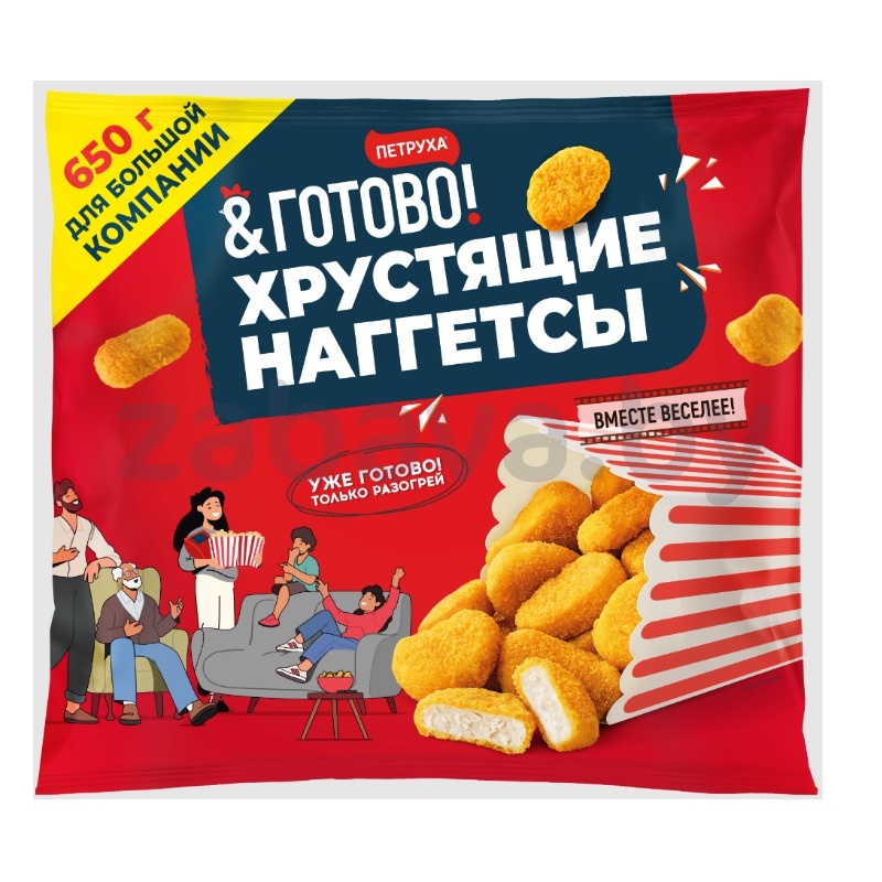 Хрустящие наггетсы «Петруха&Готово», замор., 650 г