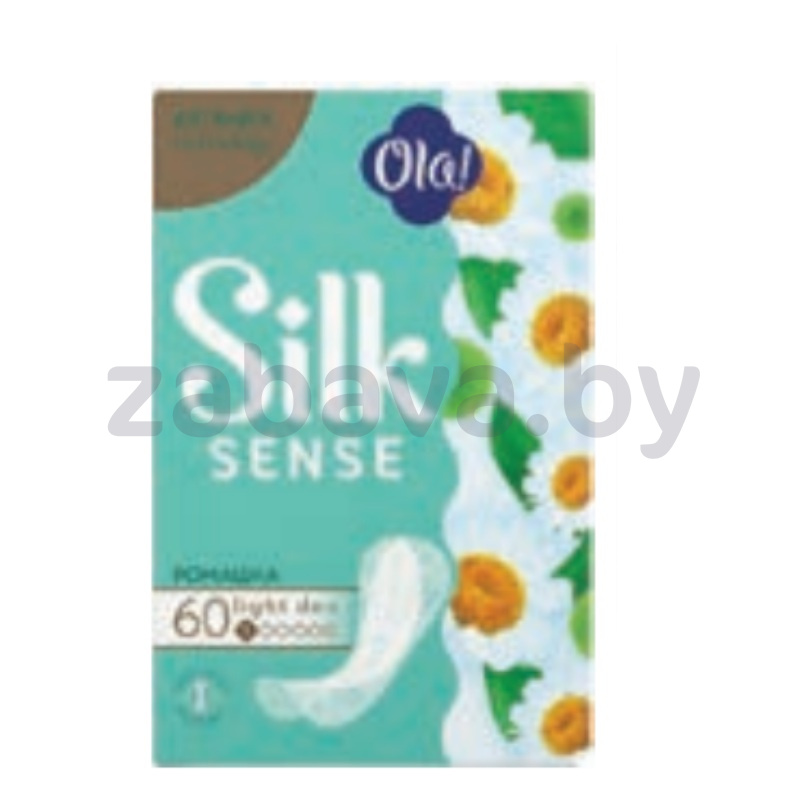 Прокладки ежедневные Ola! Silk Sense, ромашка или без аромата, 60 шт.