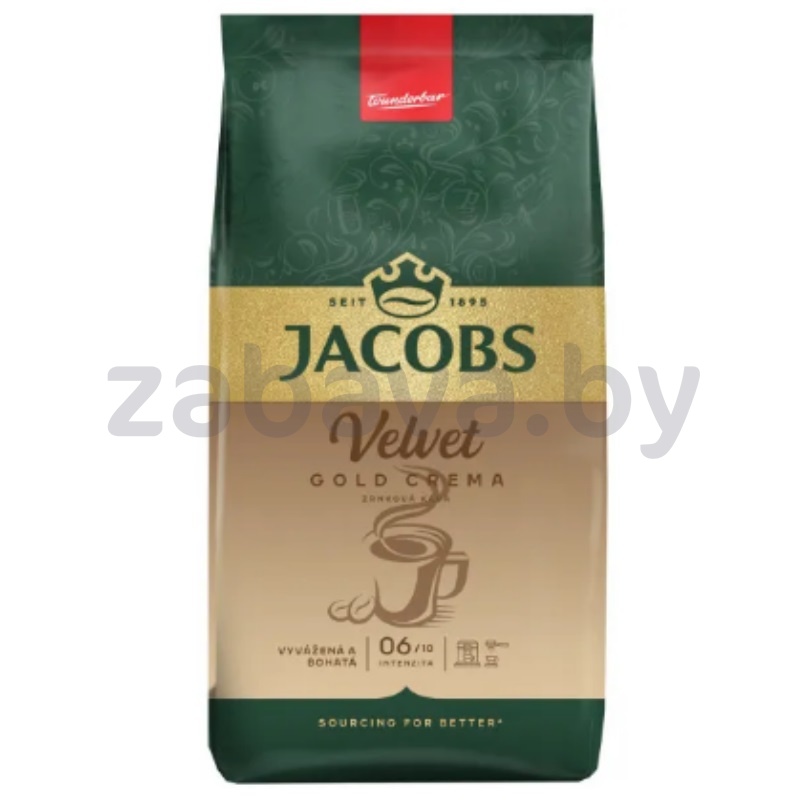 Кофе в зернах Jacobs, Velvet Gold Crema, 800 г