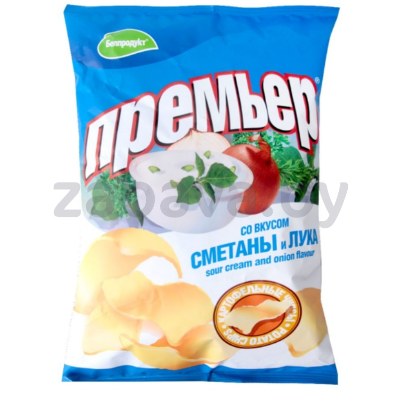 Чипсы «Премьер» со вк. сметаны-лука, РБ, 70 г