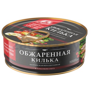 Килька балтийская «За родину» в т/с, н/р, обжар., 240 г