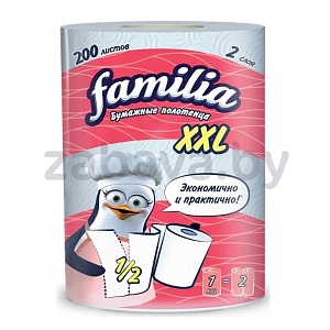 Полотенца бумажные Familia XXL, 2 сл., 1 рул.