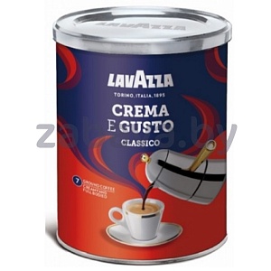 Кофе молотый Lavazza Crema e Gusto, ж/б, 250 г