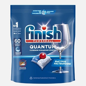 Таблетки для ПММ Finish Quantum, 60 шт.