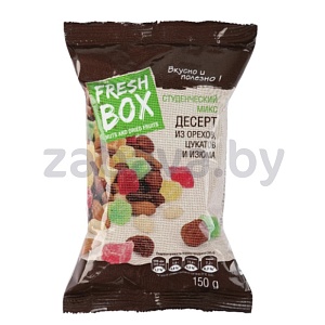Десерт Fresh Box из орехов, цукатов и изюма, 150 г