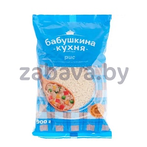 Рис «Бабушкина кухня», круглозерный, шлиф., 900 г