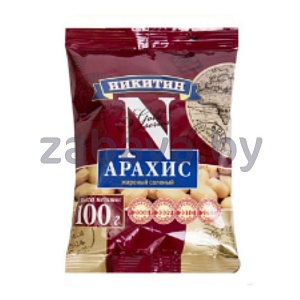 Арахис «Никитин», жар., сол., 100 г