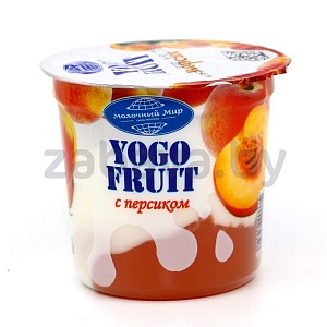 Йогурт Yogo Fruit, 2,5%, персик, 150 г