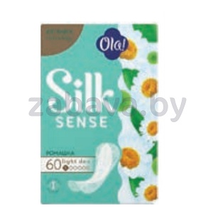 Прокладки ежедневные Ola! Silk Sense, ромашка или без аромата, 60 шт.